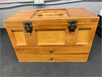 Gun Cleaning Kit in Wooden Organizer Box