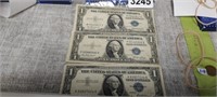 (2)1935 AND (1) 1957 S1 SILVER CERTIFICATES