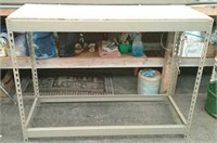 Metal Frame Table/Shelf, Approx. 48"×18"×36"