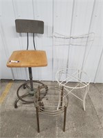 Swivel Chair, Outdoor Metal Chair, Small Metal