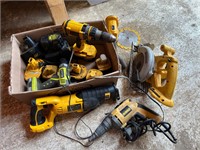 Box Of Dewalt Tools