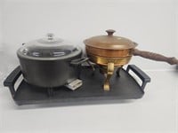 Copper Fondue Pot, Presto skillet and more