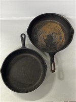 Cast iron frying pans- Made in USA marking
