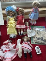 Large amount of Shirley Temple dolls & books