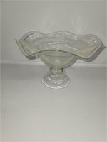Hand blown decorative glass bowl