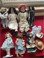 Antique and collectible dolls, one doll does have