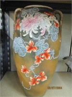 Vintage large Hand Painted Nippon Vase tall