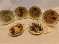 6 5" plates with stands from Avon