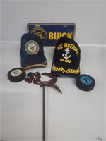 Navy Hats, Navy Buick License Plates