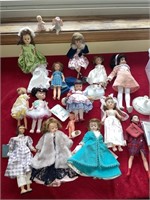 Large amount of vintage and collectible dolls