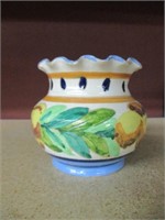 Vintage Handpainted ceramic Italian Vase