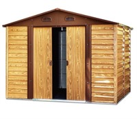 (Y) TMG 11’x12’ Wood-Grain Metal Shed