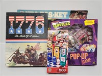 Board Games: NBA Bas-ket, WHY Mystery Game,