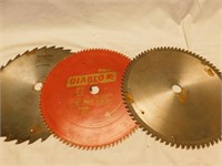 Three 12" saw blades for table saw.