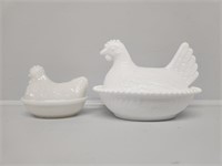 White Hens on Nests(2)