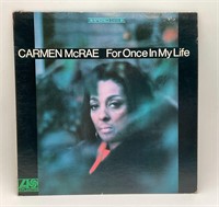 Carmen McRae "For Once In My Life" Jazz Pop LP