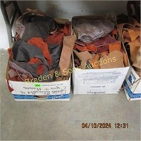LARGE GROUP OF SCRAP LEATHER