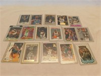 16 basketball cards.