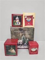 Christmas: Sculpted Candle Garden, Ornaments