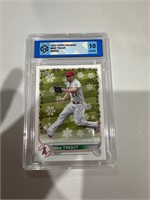 2022 Mile Trout Topps Holiday GEM MT 10