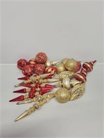 Gold and Red Ornaments