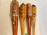 Four 5 ft Bamboo torches.