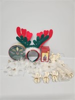 Small Glass Angel Ornaments, Ceramic Bell