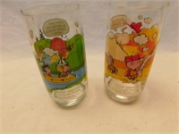 Two McDonald Camp Snoopy Glasses