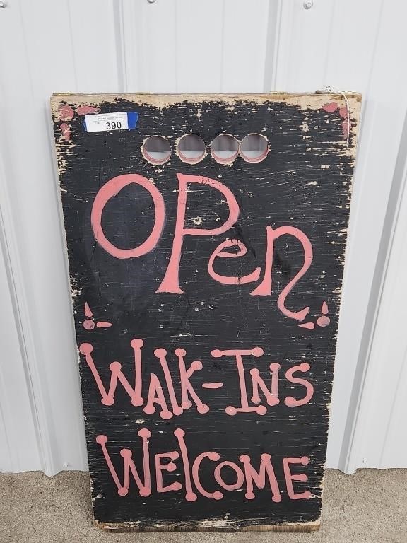 A Frame Open Sign