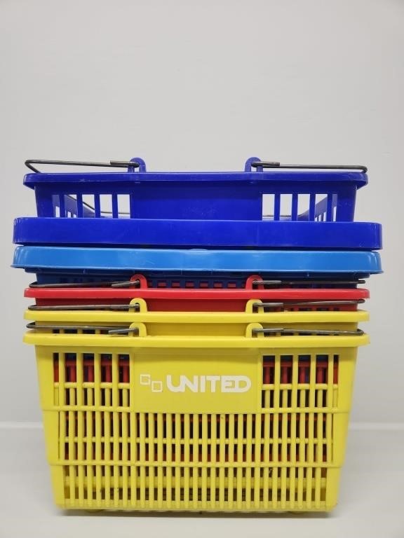 Plastic Grocery Baskets