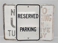 Road Signs:Reserved Parking, No Parking in