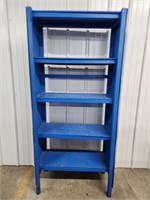 Blue Handmade Shelving Unit