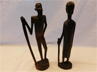 Pair of wooden art Statues