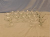 20 various stem glasses.