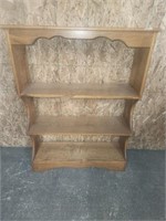 Oak wooden shelves