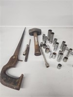 Socket, saw, mallet and more