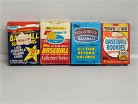 (4) Mini Baseball Card Set 1982-1990