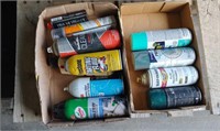 (2) Boxes of Paint & Shop Oils