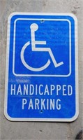 Metal Handicap Sign