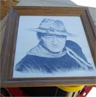 Framed John Wayne Print