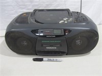 Magnavox AM FM CD Cassette Plaayer Works