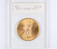 1927 Gold $20 St Gaudens Blanchard MS64