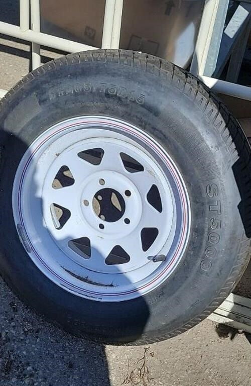 ST205/75D15 Tire On Rim