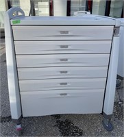 MOBILE MEDICAL/TOOL/CULINARY CART/ KEY 6 DRAWER