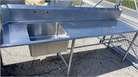 DISH TABLE W/ SINGLE SINK RIGHT SIDE