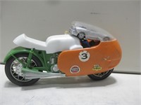 8"x 4" Vtg Toy Motorcycle