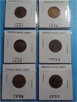 6 - INDIAN HEAD CENTS