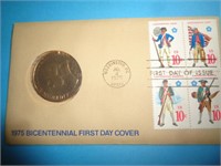 1976 COMMEMORATIVE COIN & STAMPS