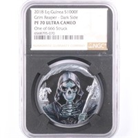 2018 Proof Silver 1oz Grim Reaper NGC PF70 UC