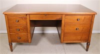 Vintage Mahogany Veneer Desk